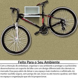 Nicho Suporte De Parede Flutuante Para Pendurar Bike Bicicleta MDF - 2
