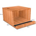 Ver imagem 5 de Nicho Suporte De Parede Flutuante Para Pendurar Bike Bicicleta MDF