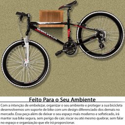 Nicho Suporte De Parede Flutuante Para Pendurar Bike Bicicleta MDF - 2