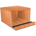 Ver imagem 1 de Nicho Suporte De Parede Flutuante Para Pendurar Bike Bicicleta MDF