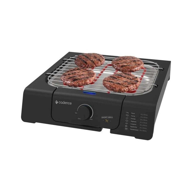 Churrasqueira Elétrica Cadence Short Grill GRL805 Preto 127V