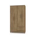 Ver imagem 1 de Guarda Roupa de Solteiro 4 Portas 2 Gavetas Line Nature Vila Rica