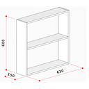 Ver imagem 2 de Nicho Minimalista Branco Mdf Organizador Banheiro Lavanderia - Rufatto Decorações