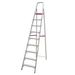 Escada de 9 Degraus Suprema Botafogo Lar&Lazer - Alumínio - 1