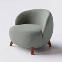 Ver imagem 1 de Poltrona Beirute em Linho Columbia Verde Militar - Home Mobily