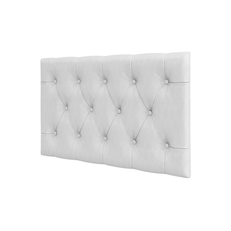 Cabeceira Painel Cama Box Solteiro Ibiza 0,90 Branco Corino - 2