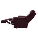 Ver imagem 3 de Poltrona Reclinável Manual Suede Bordô
