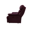 Ver imagem 4 de Poltrona Reclinável Manual Suede Bordô