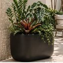 Ver imagem 1 de Vaso Jardineira Fibra de Vidro Lisboa Vietnamita 66,5cm Floreira Preto Fosco