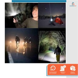 Lanterna Tatica T6 Zoom Ajustavel Led Ultra Forte 5 Modos Pesca Camping Acampamento Atividade Noturn - 4