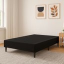 Ver imagem 2 de Cama Base Box Queen em Veludo Premium Design Moderno Luxo:preto