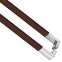 Ver imagem 2 de Puxador Porta de Madeira ou Vidro 50mm x 20mm - Aço Corten / Polido Loja da Indústria 1520mm x 1500m