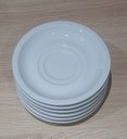 Ver imagem 6 de Kit Jogo Conjunto 10 Pires P/ Xícaras de Café e Chá - Porcelana Branca