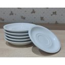 Ver imagem 3 de Kit Jogo Conjunto 10 Pires P/ Xícaras de Café e Chá - Porcelana Branca