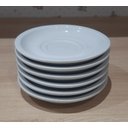 Ver imagem 4 de Kit Jogo Conjunto 10 Pires P/ Xícaras de Café e Chá - Porcelana Branca