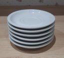 Ver imagem 4 de Kit Jogo Conjunto 10 Pires P/ Xícaras de Café e Chá - Porcelana Branca