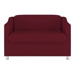 Namoradeira Elegante 2 Lugares Sala de Estar – Balaqui Decor Cor:Marsala - 3