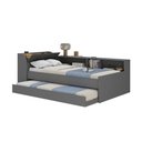 Ver imagem 3 de Cama Infantil Bellagio 1 Porta com Cama Auxiliar Grafite - Pnr Móveis