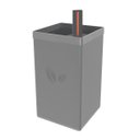 Ver imagem 1 de Vaso Autoirrigável Tramontina Em Polipropileno Cinza 0,6 L