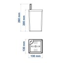 Ver imagem 4 de Vaso Autoirrigável Tramontina Em Polipropileno Cinza 0,6 L