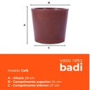 Ver imagem 3 de Vaso Reto Badi Café 28 Terrano