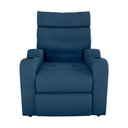 Ver imagem 4 de Poltrona Reclinável do Papaicom Porta Copos Porta Controle Toro Veludo Azul Matrix Veludo Azul