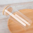 Ver imagem 5 de Kit 4 Potes Herméticos Vidro Tampa Bambu 15 X 6,5 Cm 400ml