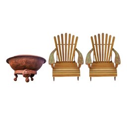 KIT MEU JARDIM 5 LENHEIRO SERRA NEGRA CADEIRA PAVÃO - 1