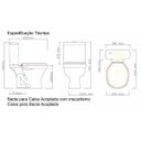 Ver imagem 2 de Vaso Sanitário Completo - Caixa Acoplada Privada Iris Branco