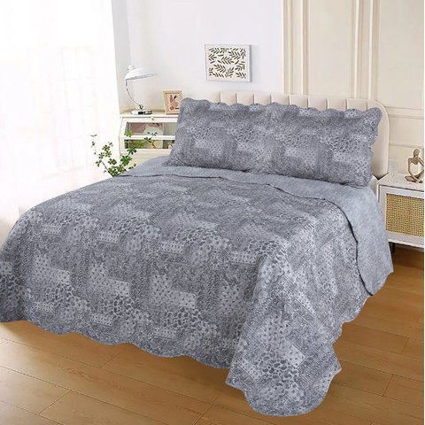 Colcha Cobre Leito Ultrassonic Dupla Face Estampada Casal 220x240cm - Colcha Boituva