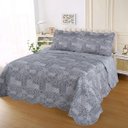 Ver imagem 1 de Colcha Cobre Leito Ultrassonic Dupla Face Estampada Casal 220x240cm - Colcha Boituva