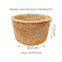 Ver imagem 2 de Vaso Para Planta Xaxim Fibra De Coco Natural Nº03 - 01 Und