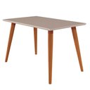 Ver imagem 3 de Mesa para Sala de Jantar Adele 1,30 com 4 Cadeiras Fernanda Wood Madeira/off White/linho Grafite Cim