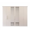 Ver imagem 1 de Guarda-roupa Bom Pastor Vellar 6 Portas Branco com Espelho