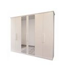 Ver imagem 2 de Guarda-roupa Bom Pastor Vellar 6 Portas Branco com Espelho