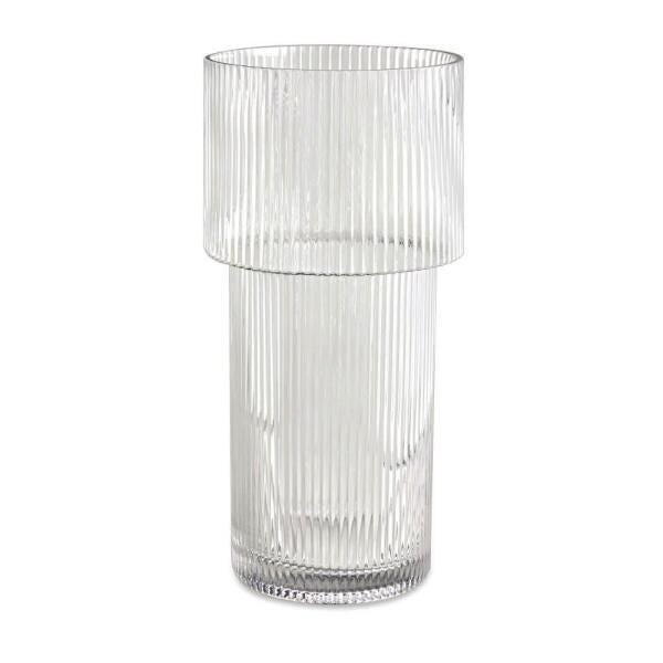 Vaso Em Vidro Transparente 30X14CM -12453 - 1