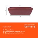 Ver imagem 3 de Vaso Jardineira Tamara Café 60 Terrano