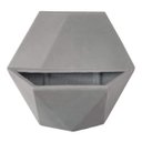 Ver imagem 1 de Vaso De Parede Sextavado Jardim Vertical 30X33 Cinza Claro