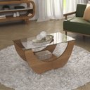 Ver imagem 6 de Mesa de Centro Curva Tampo em Vidro 36 Cm 4616 Cinamomo Arly