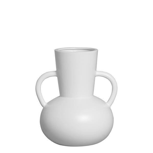 Vaso Decorativo Mazzotti Branco Fosco 29,5X26Cm Cod.56455 - 1