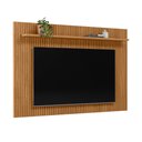 Ver imagem 2 de Painel Decorativo Grace 2.0 Mdp e Mdf Tv até 70 Polegadas Ripado Prateleira Nature G77 - Gran Belo