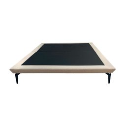 Base Box Cama Japonesa Toquio King Linho Bege - 4