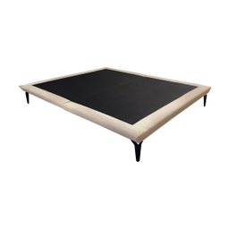 Base Box Cama Japonesa Toquio King Linho Bege - 1