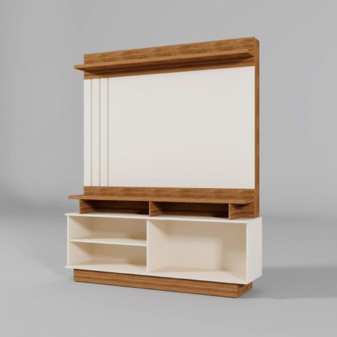 Estante Home Goias 781 Off White/amendoa