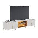 Ver imagem 2 de Rack para TV até 85 Polegadas com LED 4 Portas e 2 Nichos Multimóveis Crcol-RCK037 Off White/