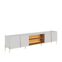 Ver mais imagens de Rack para TV até 85 Polegadas com LED 4 Portas e 2 Nichos Multimóveis Crcol-RCK037 Off White/