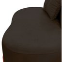 Ver mais imagens de Namoradeira Sofá Feijão Luna 100cm Orgânica Suede Marrom