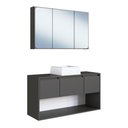Ver imagem 1 de Gabinete de Banheiro Suspenso 110cm com Espelheira Lavinia C