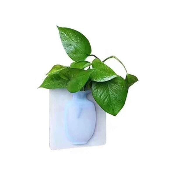 Vaso Adesivo Para Flores De Parede E Plantas Silicone - 1