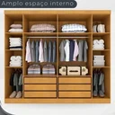 Ver imagem 5 de Guarda Roupa Casal Olímpia 6 Portas 6 Gavetas Divisao Ele e Ela:cinamomo